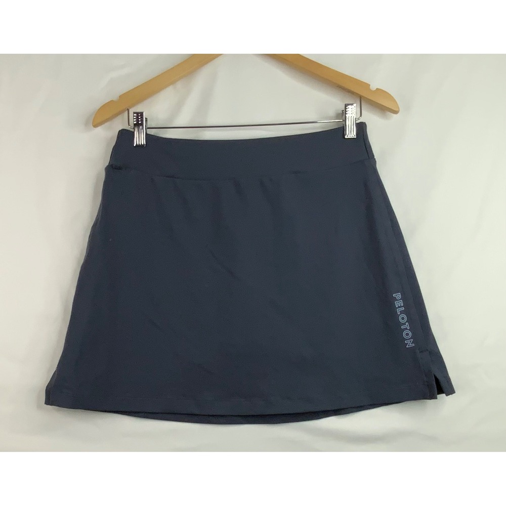 Peloton Womens Athletic Skort Blue Gray Active Skirt with Built-in Liner Size M